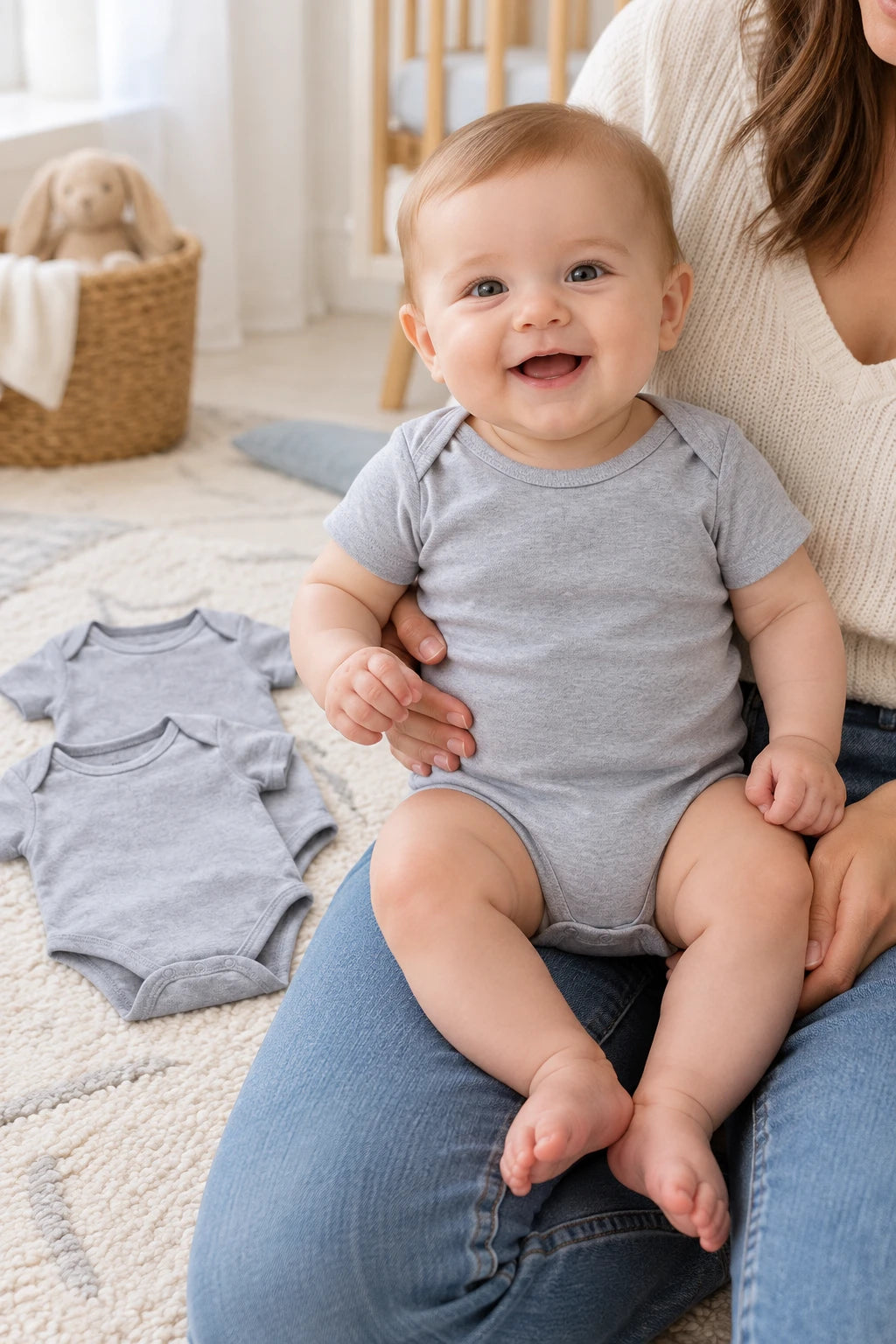 Combinaison Bebe Grise - x3