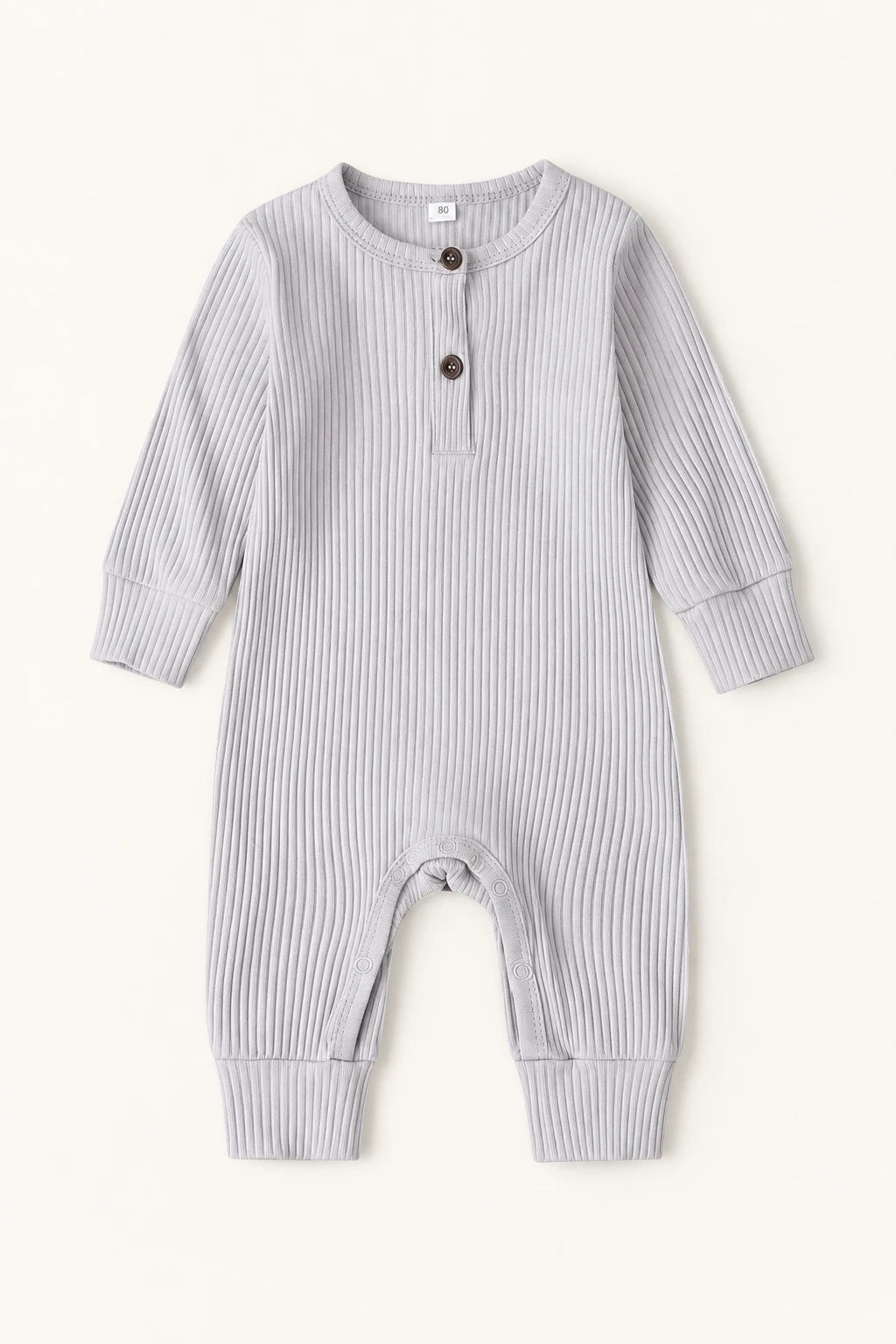 Combinaison Bébé Interieur Coton - Gris