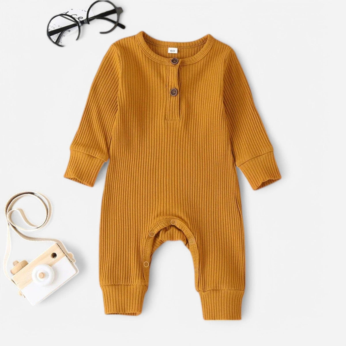 Combinaison Bébé Interieur Coton - Jaune