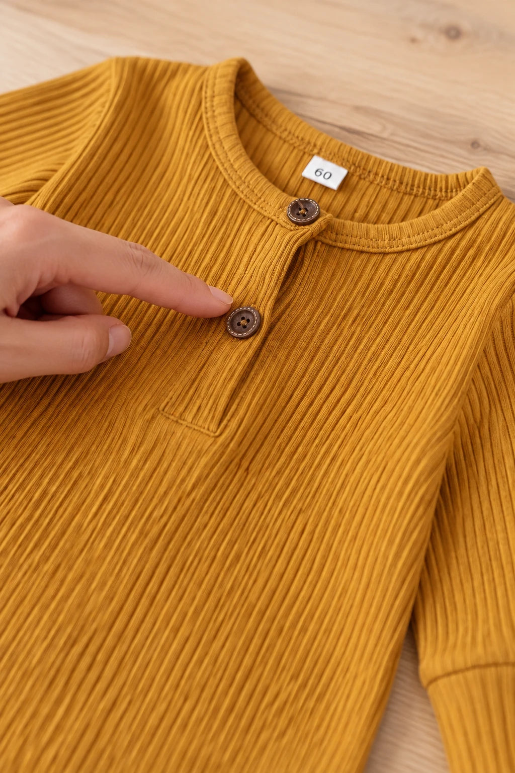 Combinaison Bébé Interieur Coton - Jaune