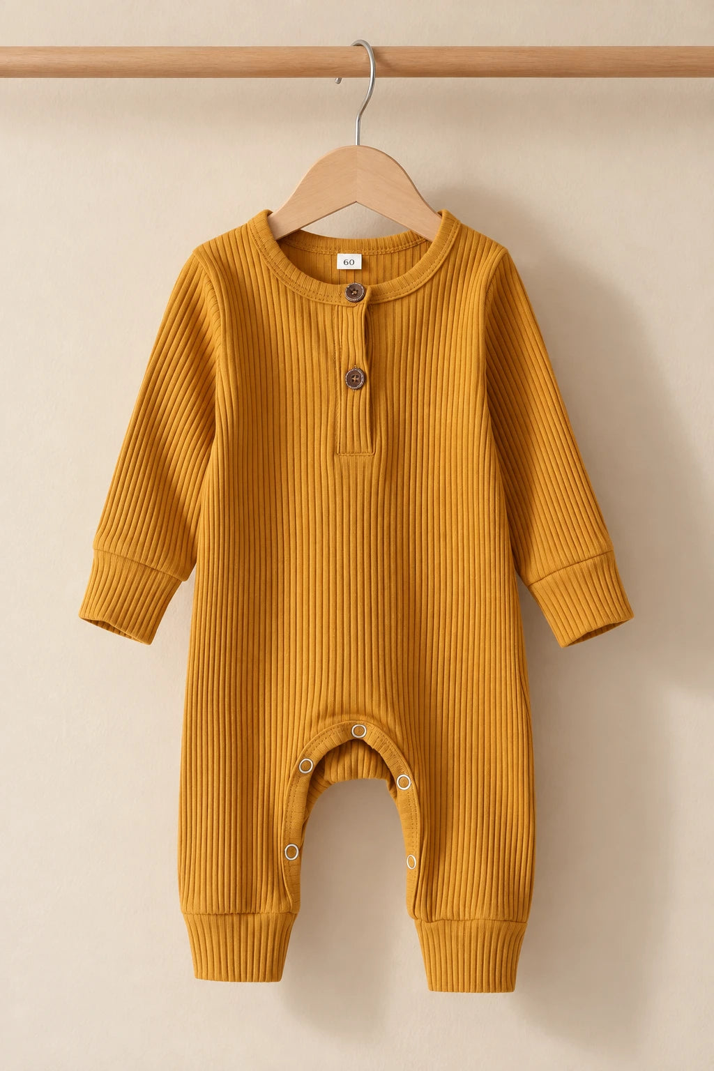 Combinaison Bébé Interieur Coton - Jaune
