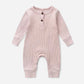 Combinaison Bébé Interieur Coton - Rose