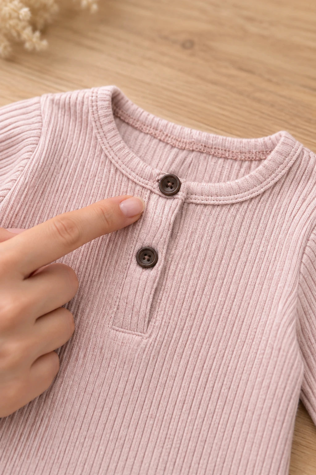 Combinaison Bébé Interieur Coton - Rose