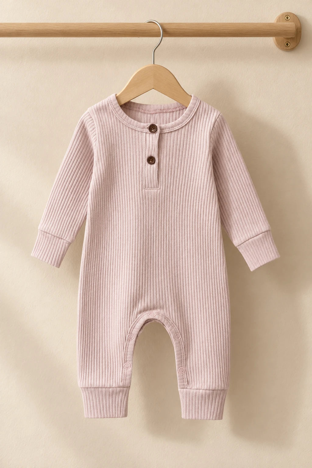 Combinaison Bébé Interieur Coton - Rose