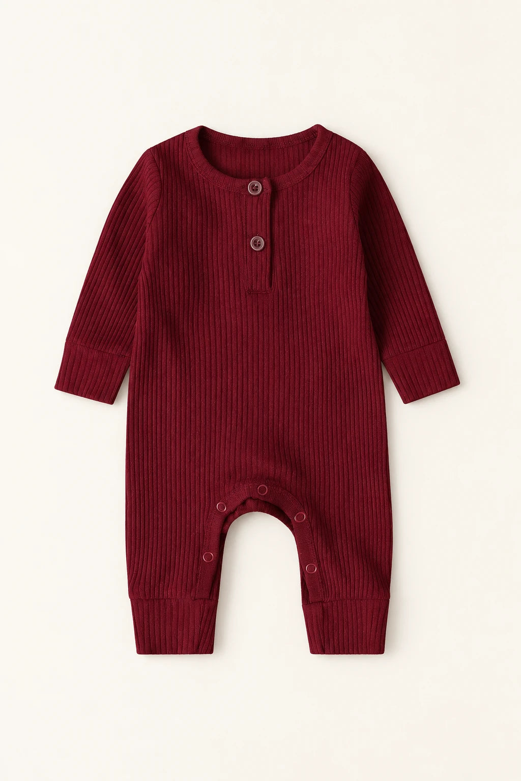 Combinaison Bébé Interieur Coton - Rouge