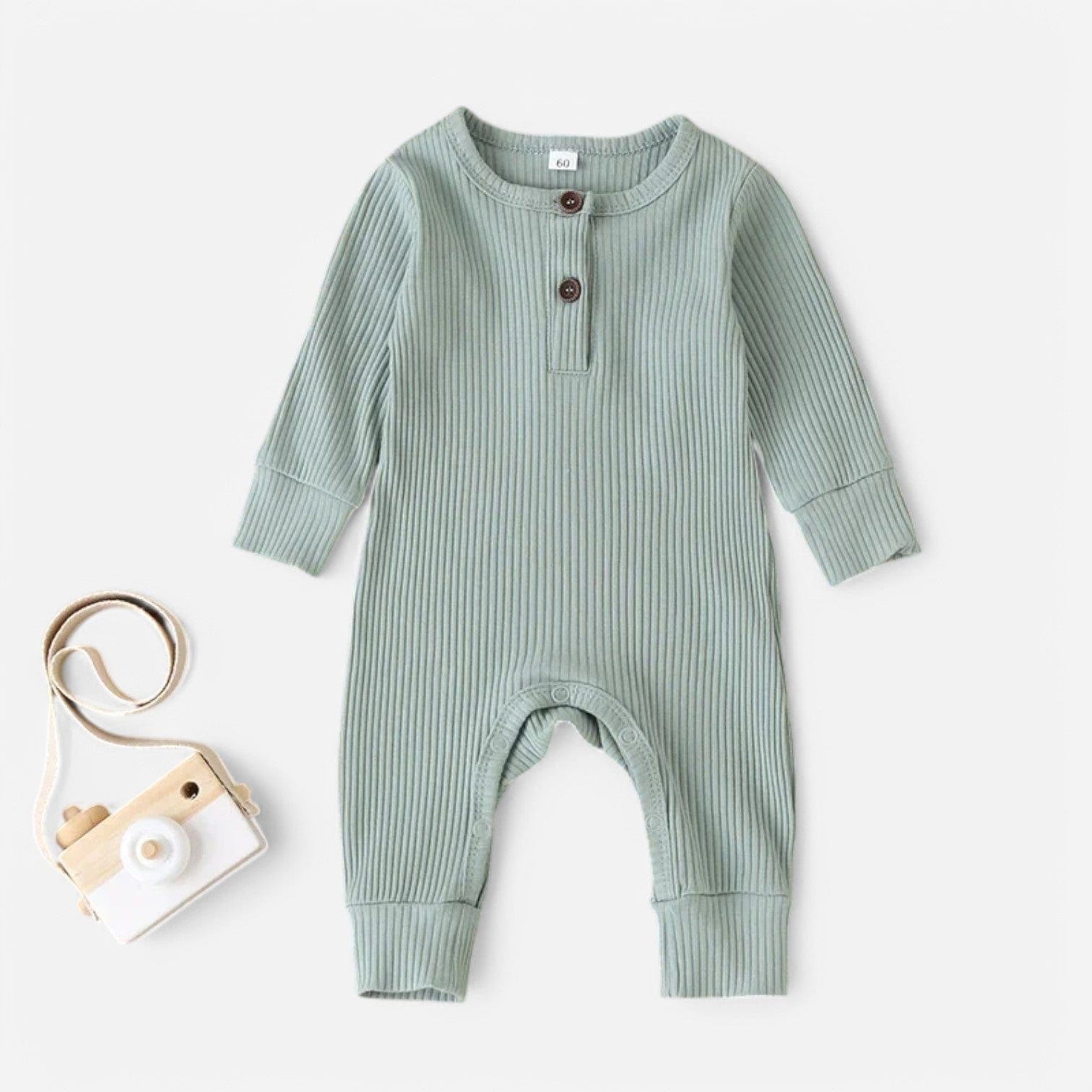 Combinaison Bébé Interieur Coton - Vert