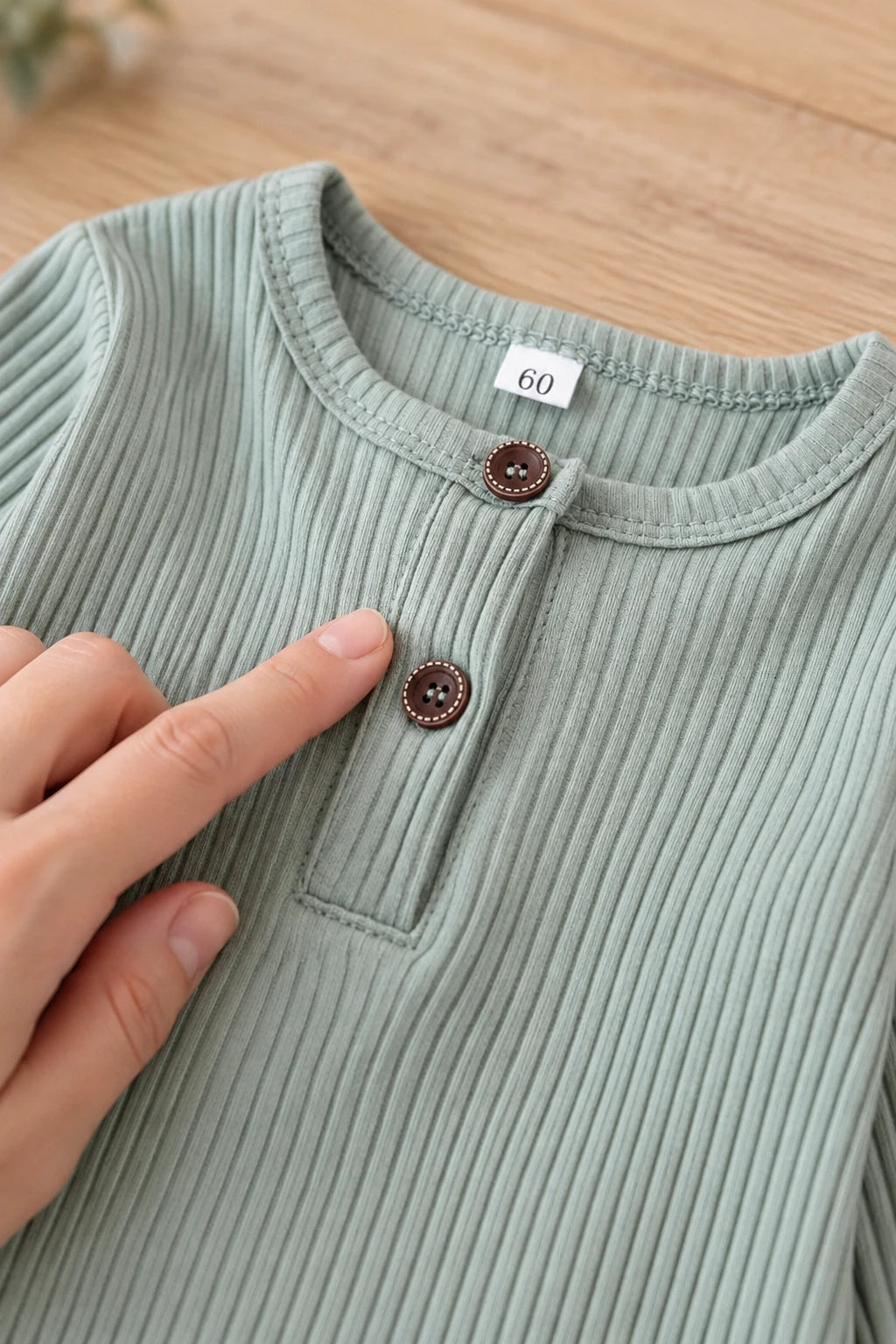 Combinaison Bébé Interieur Coton - Vert