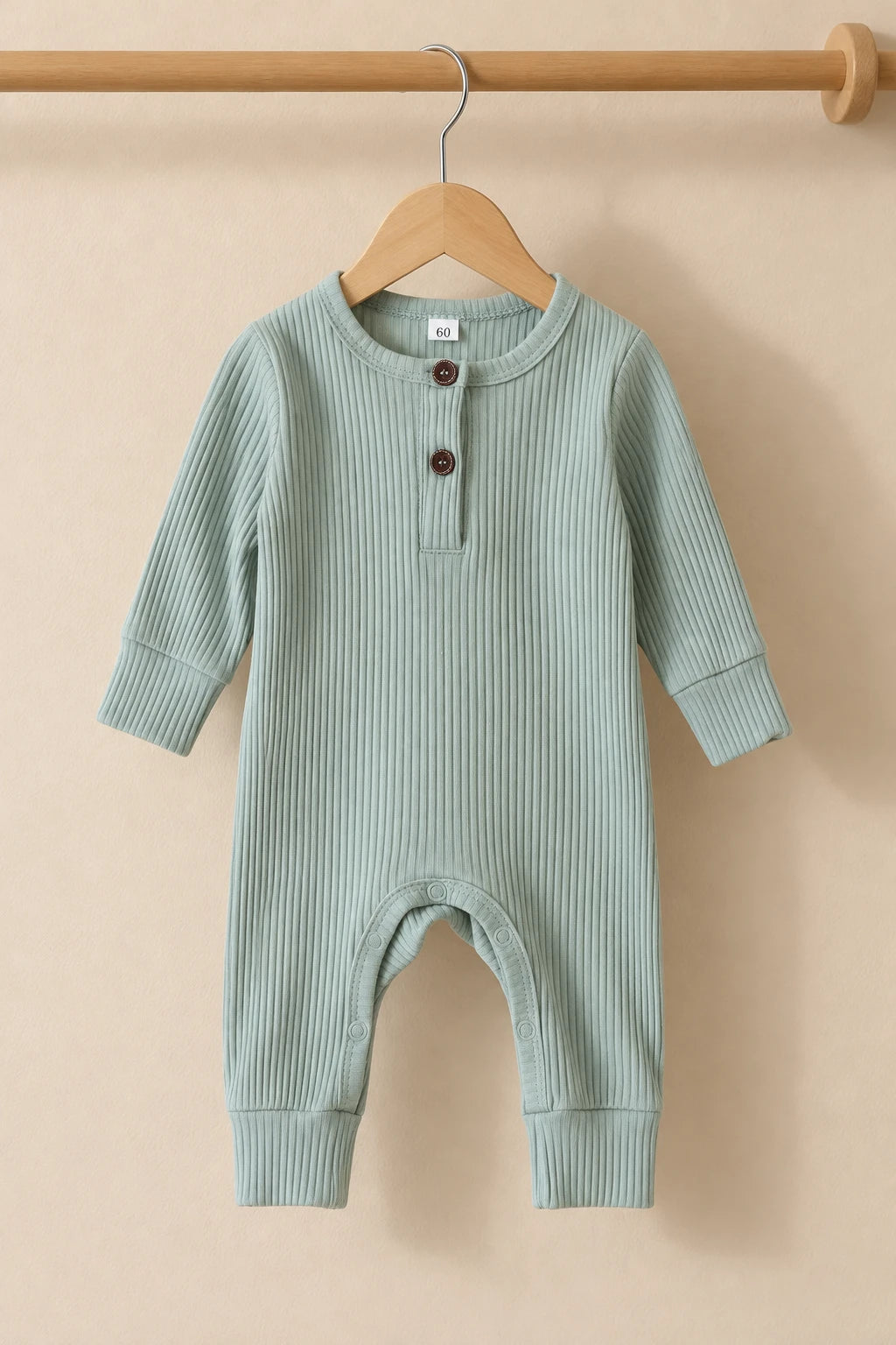 Combinaison Bébé Interieur Coton - Vert