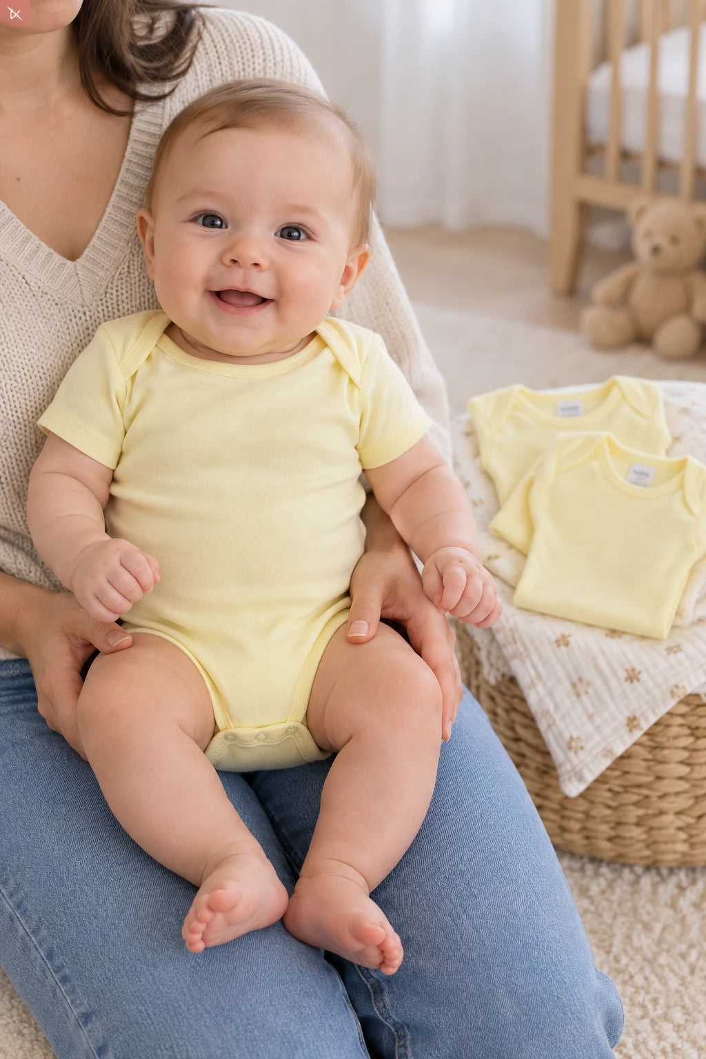 Combinaison Bebe Jaune - x3