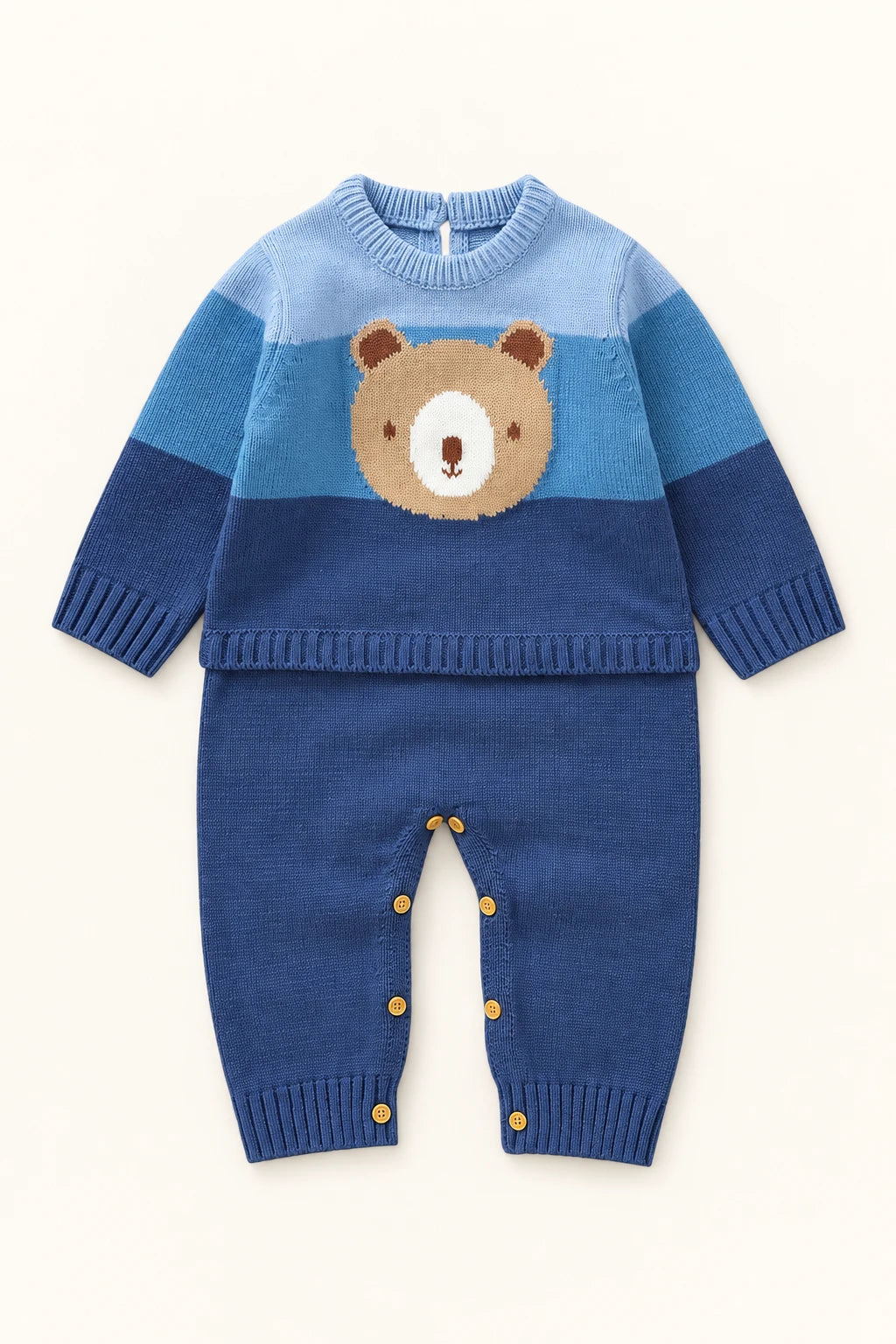 Combinaison Bebe Laine Ourson
