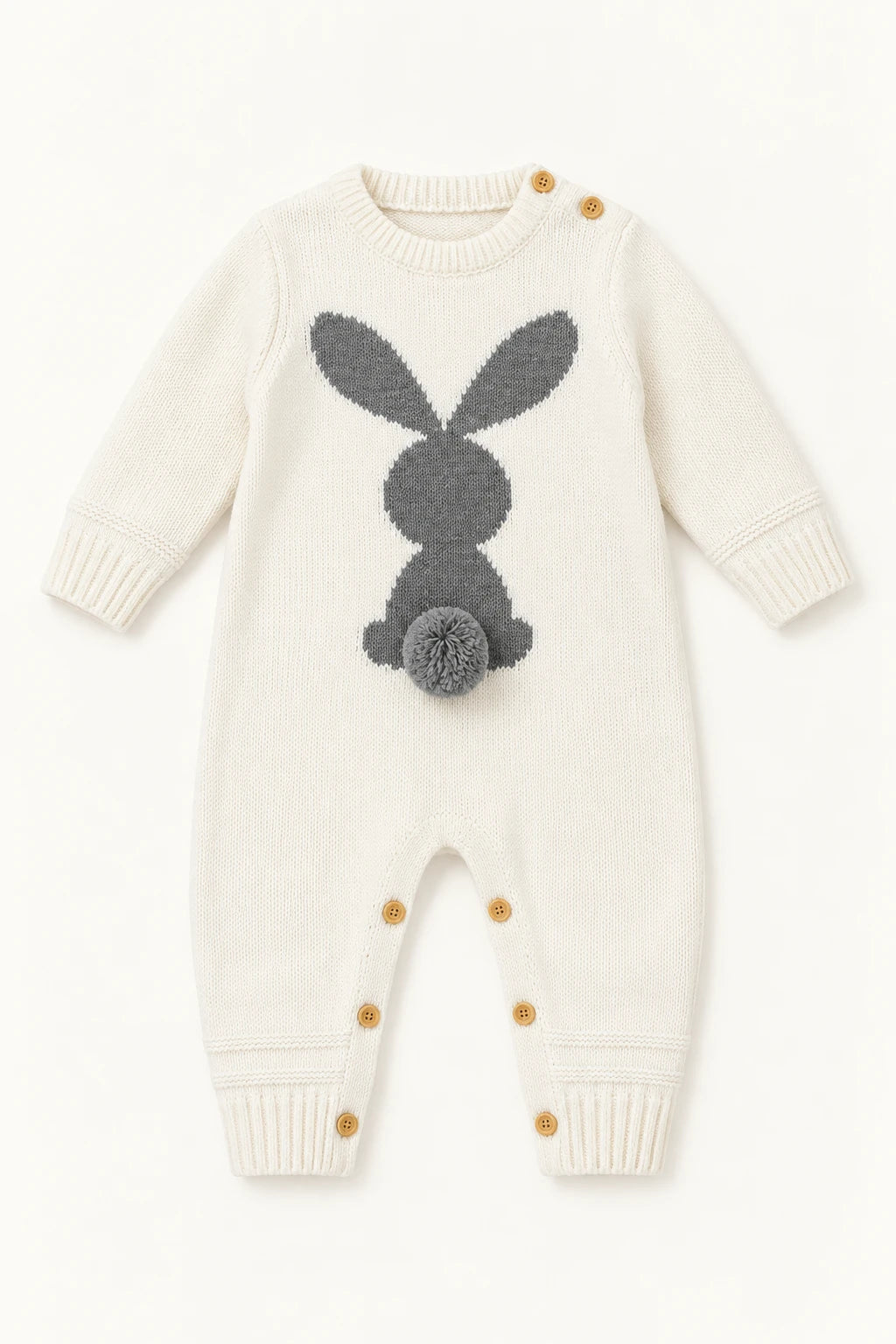 Combinaison Bébé Lapin Blanc Laine