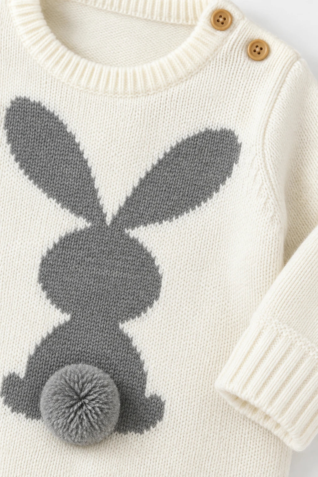 Combinaison Bébé Lapin Blanc Laine