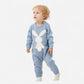 Combinaison Bébé Lapin Bleu Laine