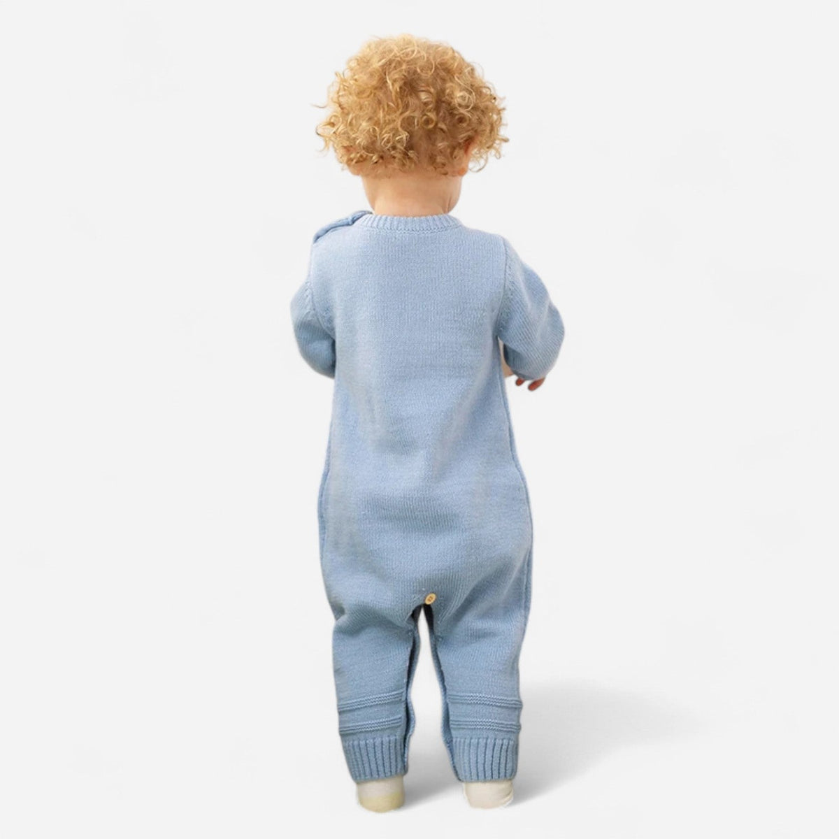 Combinaison Bébé Lapin Bleu Laine