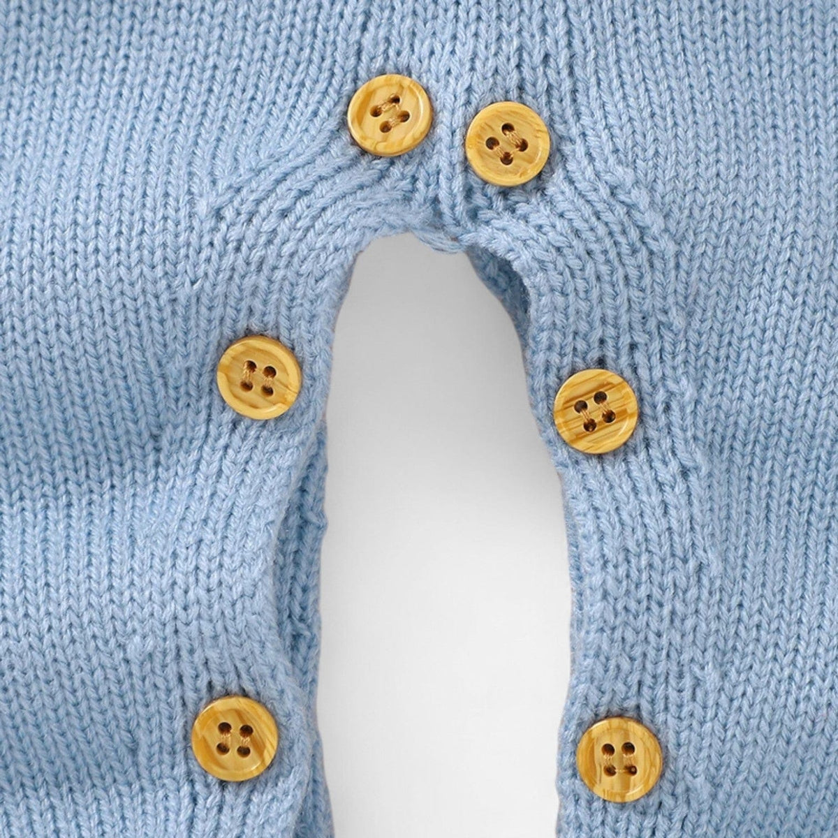 Combinaison Bébé Lapin Bleu Laine