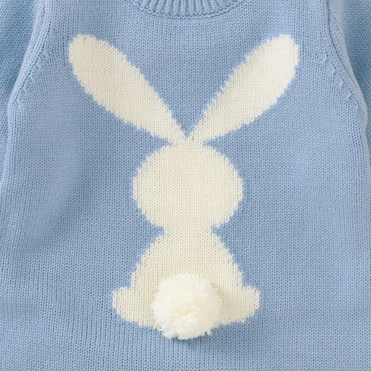 Combinaison Bébé Lapin Bleu Laine