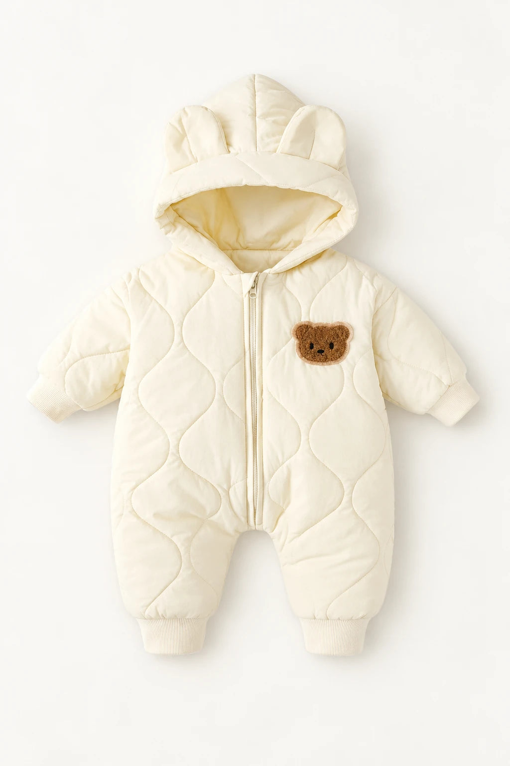 Combinaison Bébé Manteau Ourson - Beige