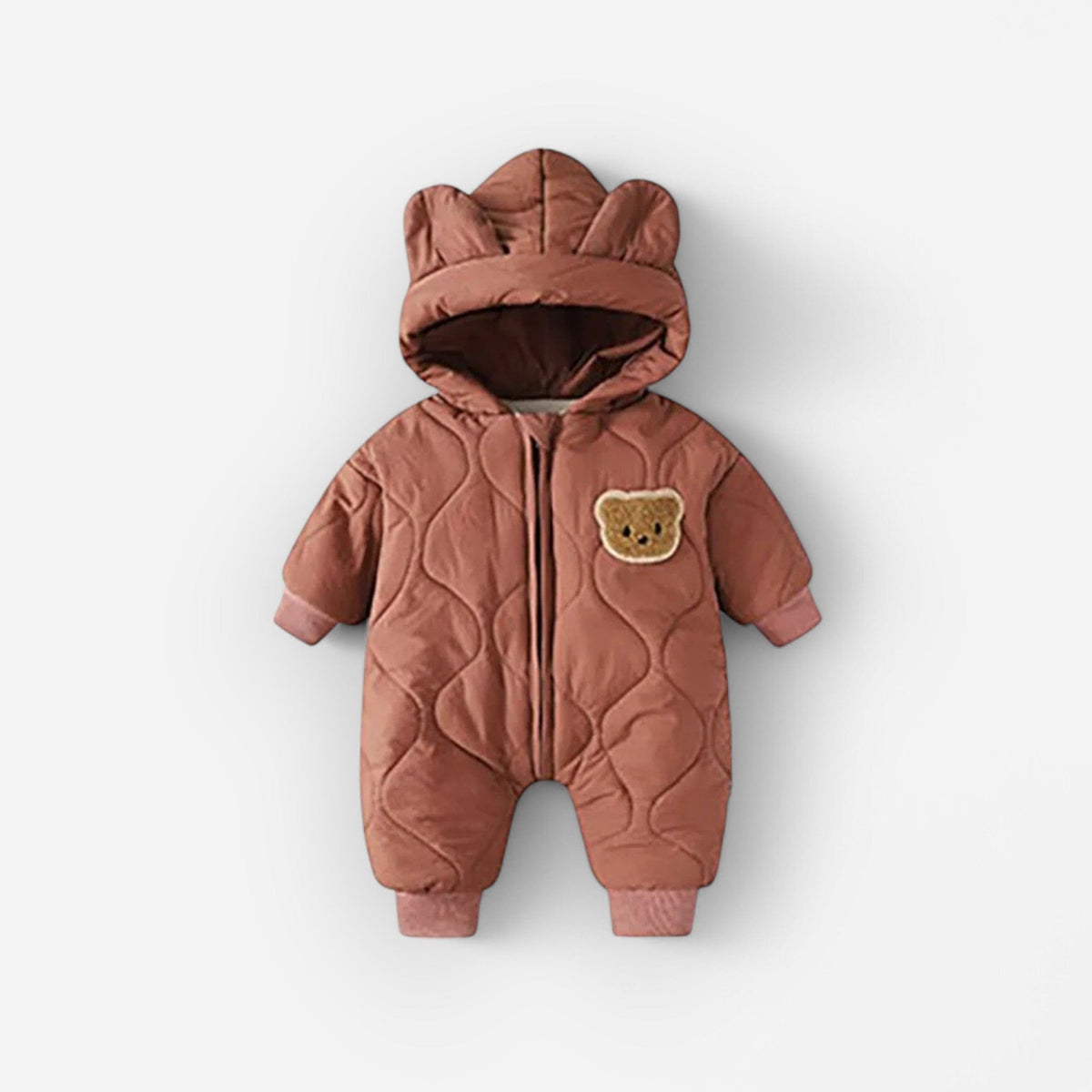 Combinaison Bébé Manteau Ourson - Marron
