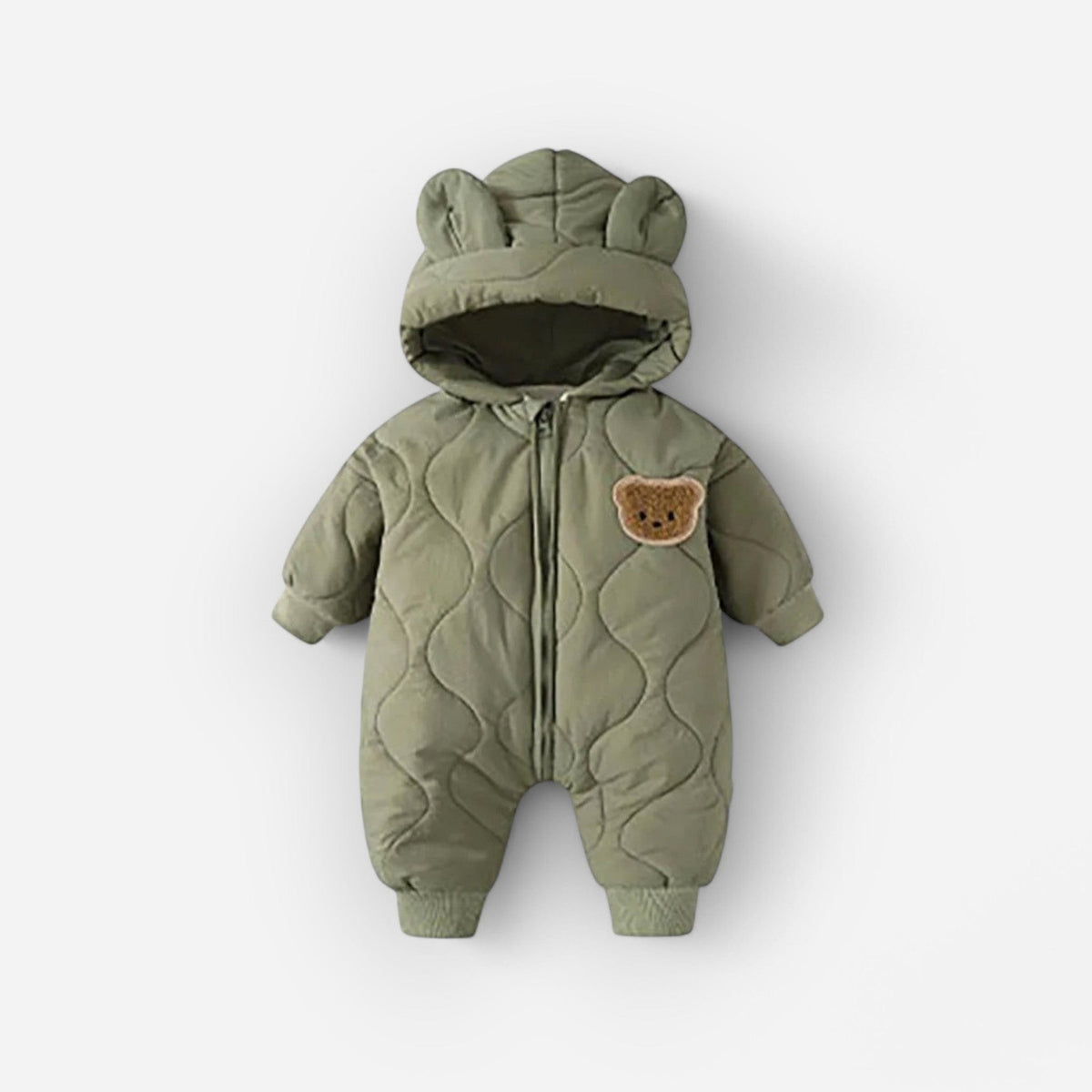 Combinaison Bébé Manteau Ourson - Vert
