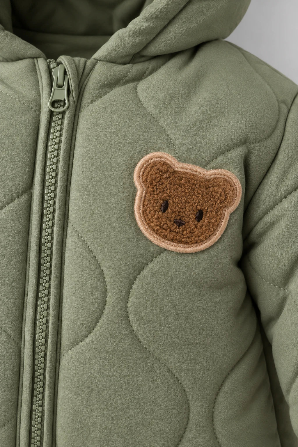 Combinaison Bébé Manteau Ourson - Vert