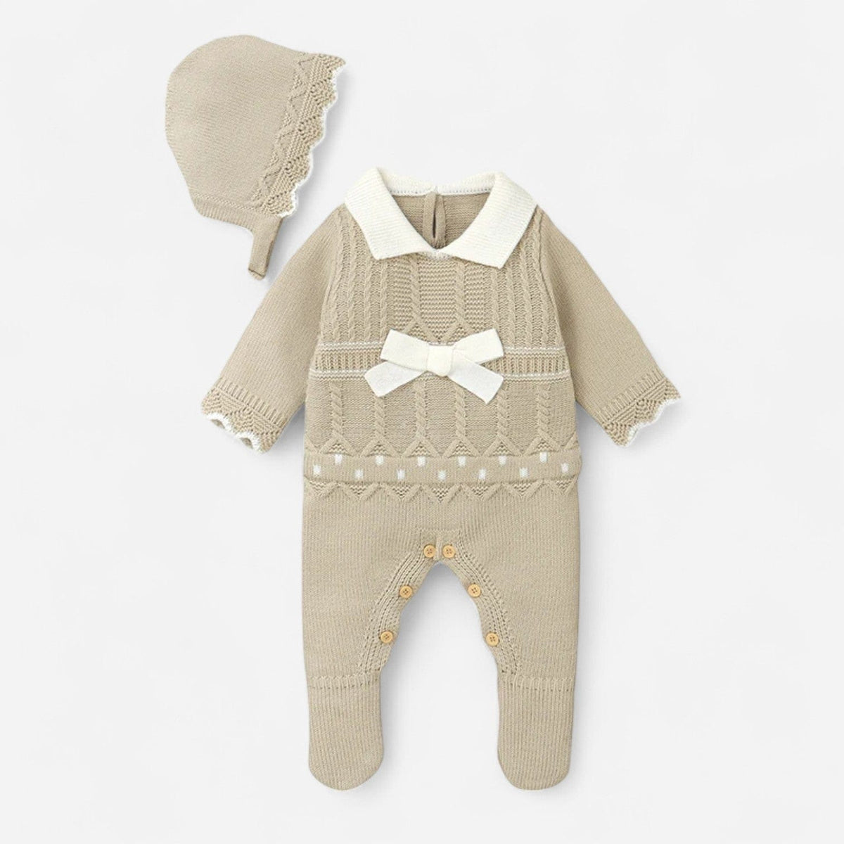 Combinaison Bébé Mignon - Beige