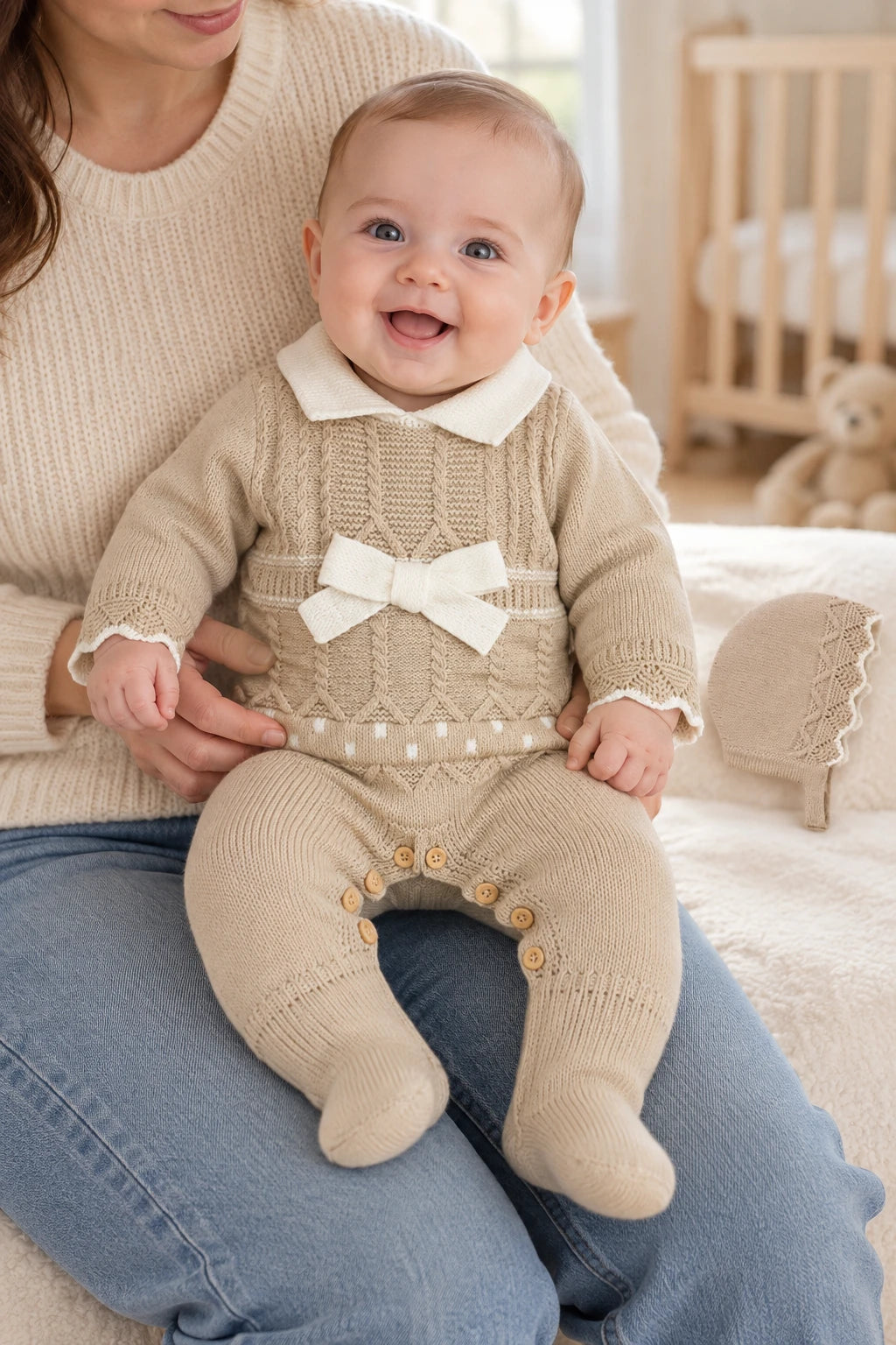 Combinaison Bébé Mignon - Beige