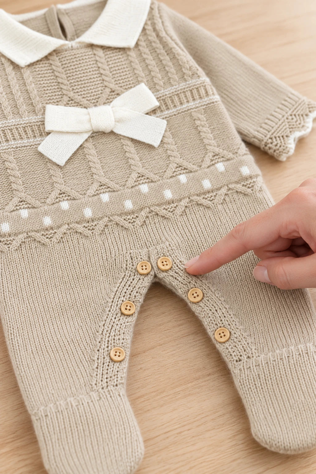 Combinaison Bébé Mignon - Beige
