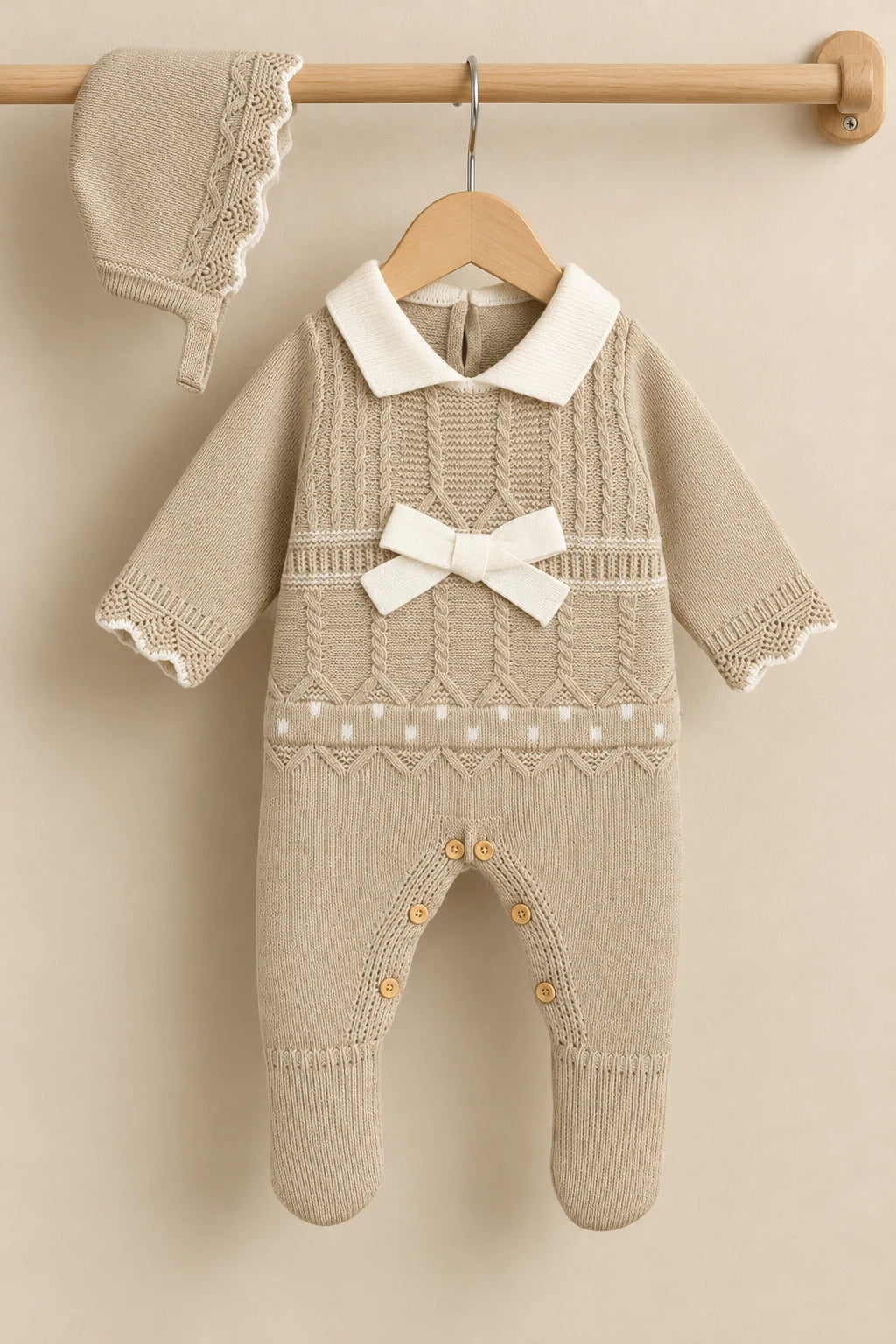 Combinaison Bébé Mignon - Beige