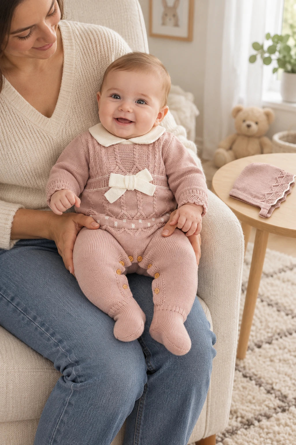 Combinaison Bébé Mignon - Rose
