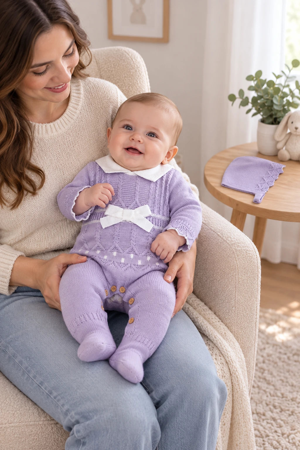 Combinaison Bébé Mignon - Violet