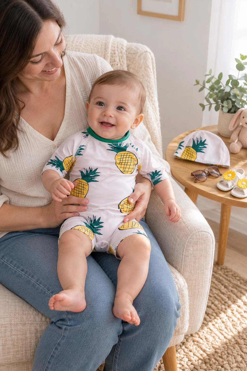 Combinaison Bebe Nageur - Ananas