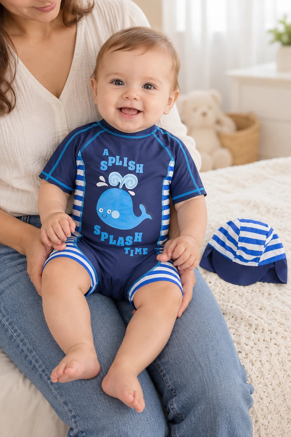 Combinaison Bebe Nageur - Baleine