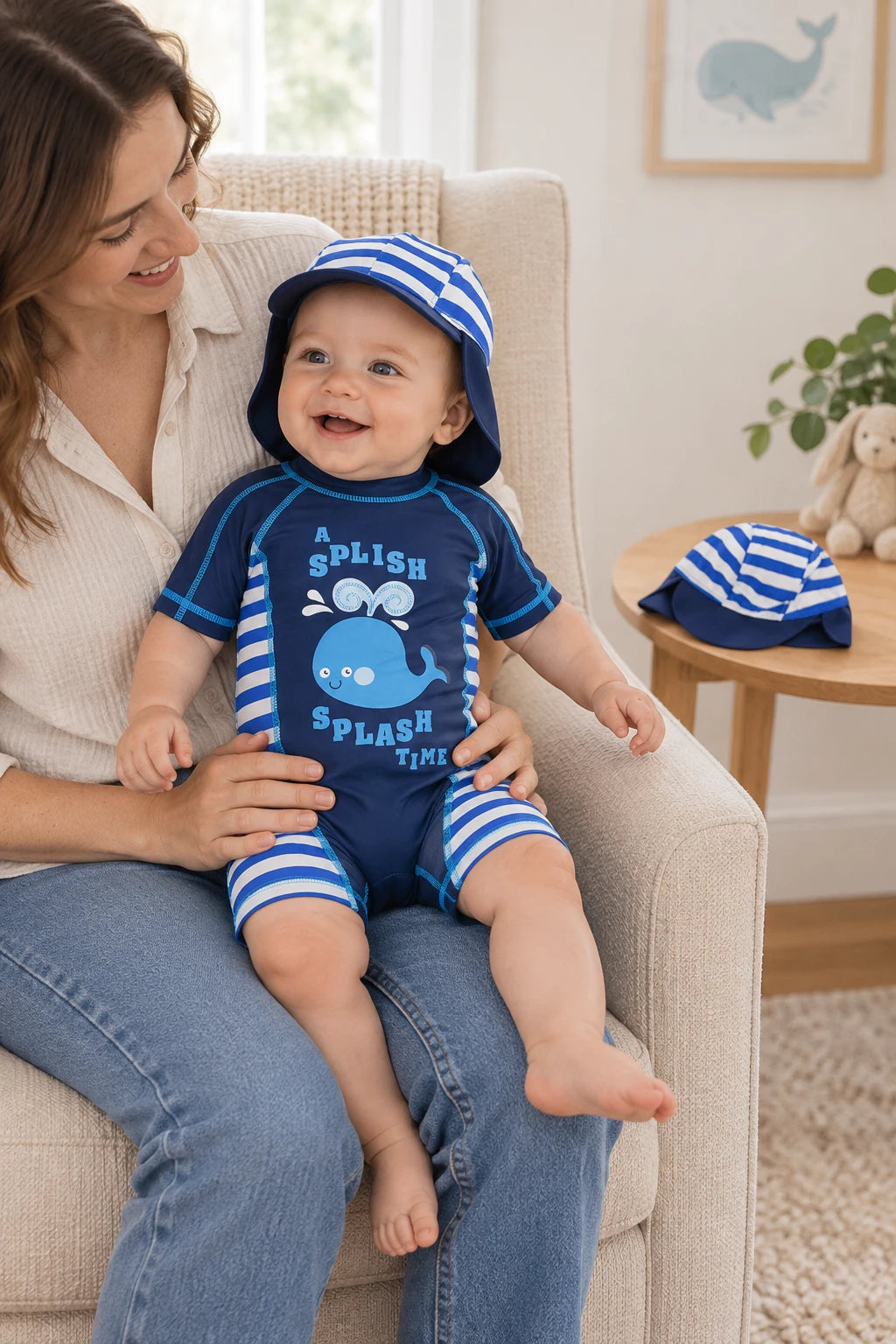 Combinaison Bebe Nageur - Baleine