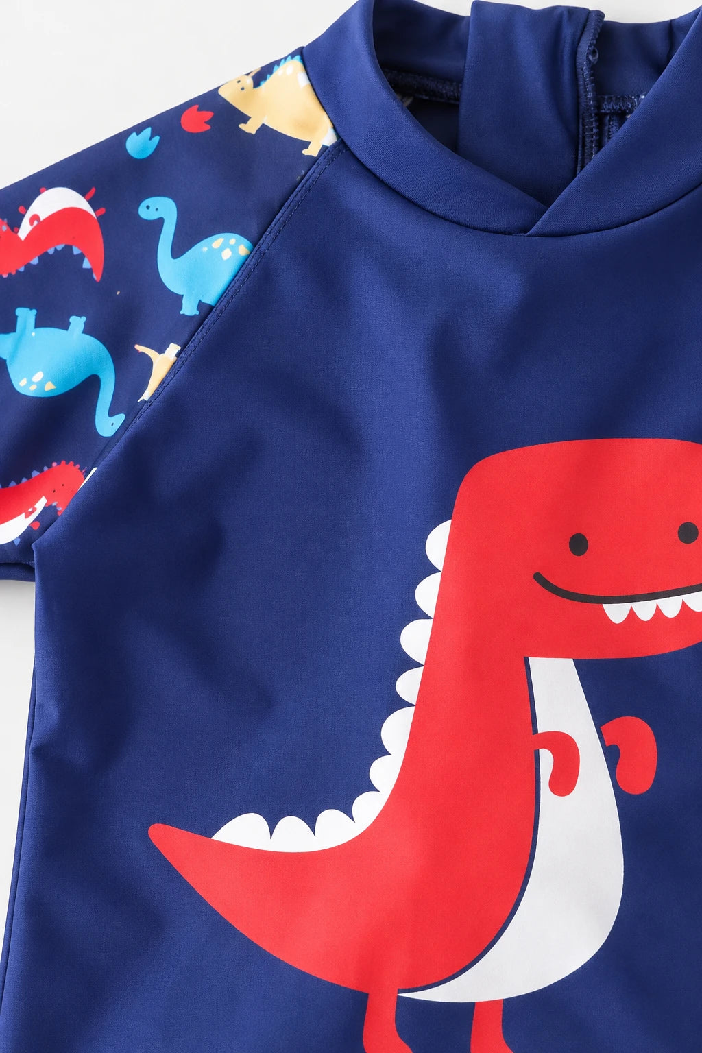 Combinaison Bebe Nageur - Dinosaure Rouge