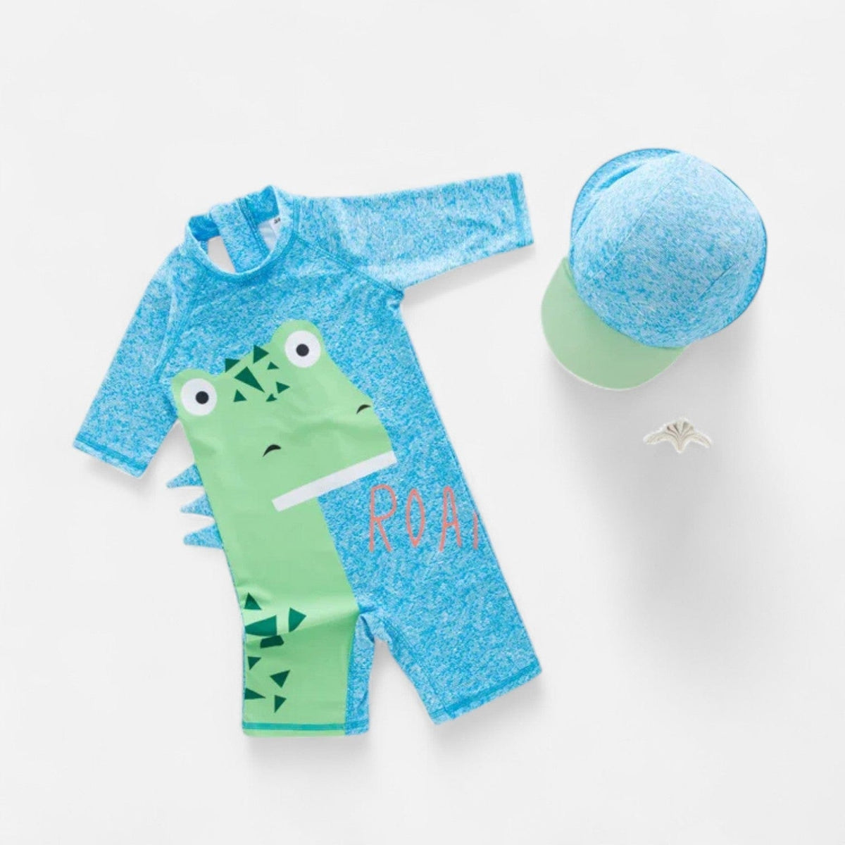 Combinaison Bebe Nageur - Dinosaure Vert