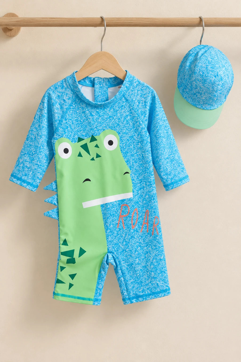Combinaison Bebe Nageur - Dinosaure Vert