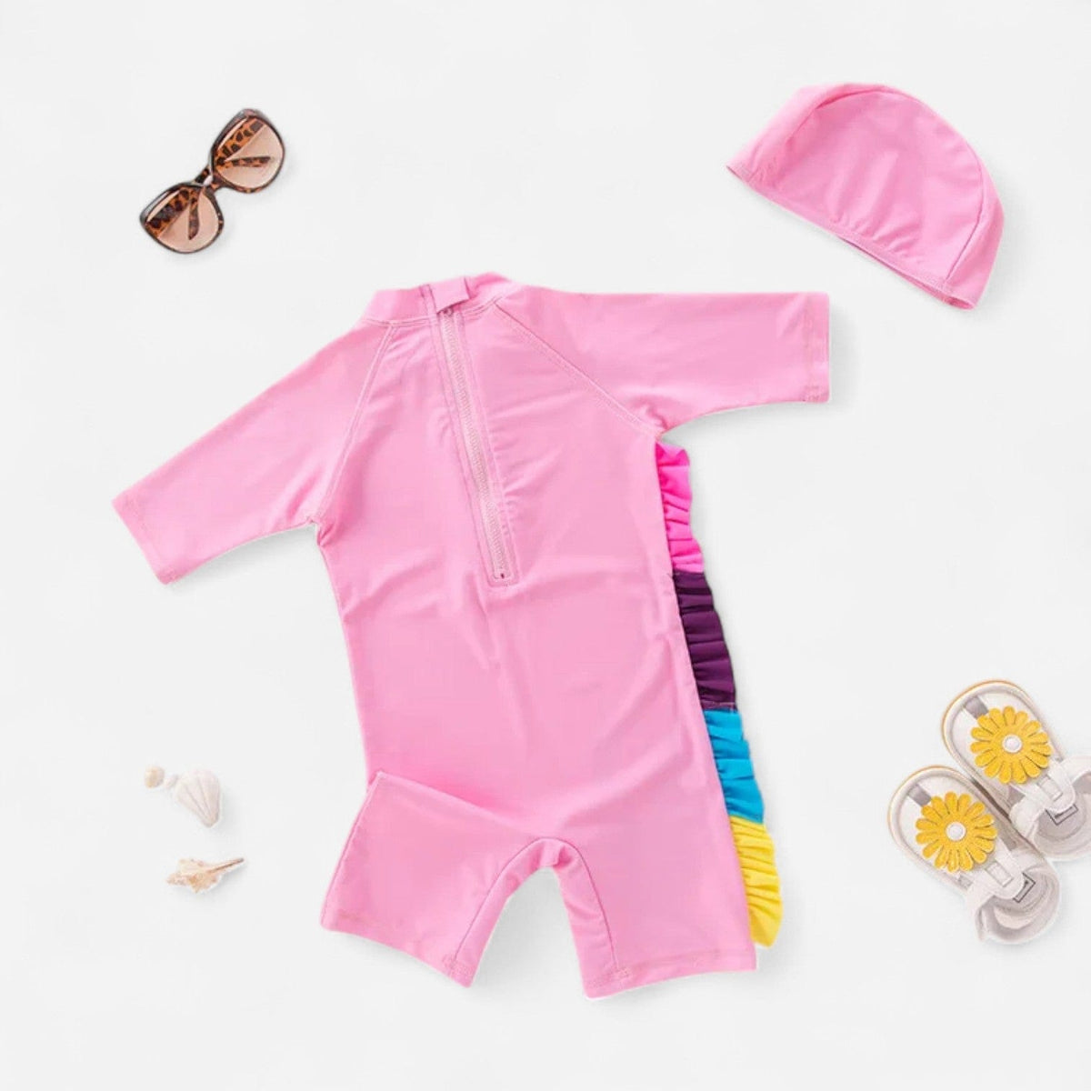 Combinaison Bebe Nageur - Licorne Rose