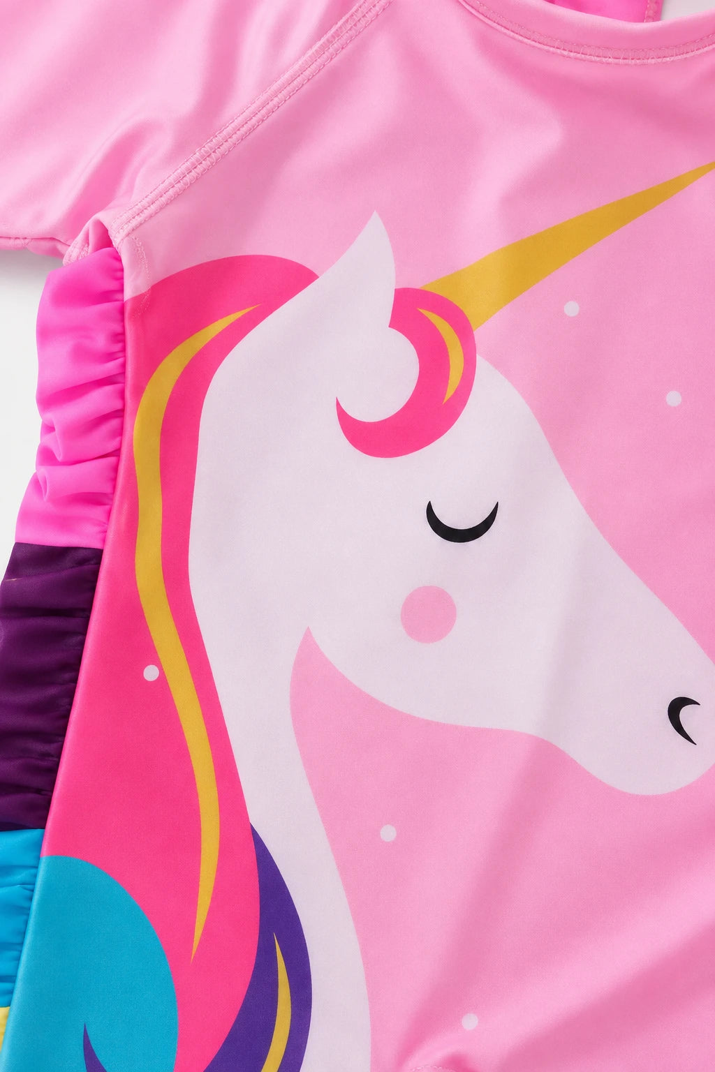 Combinaison Bebe Nageur - Licorne Rose