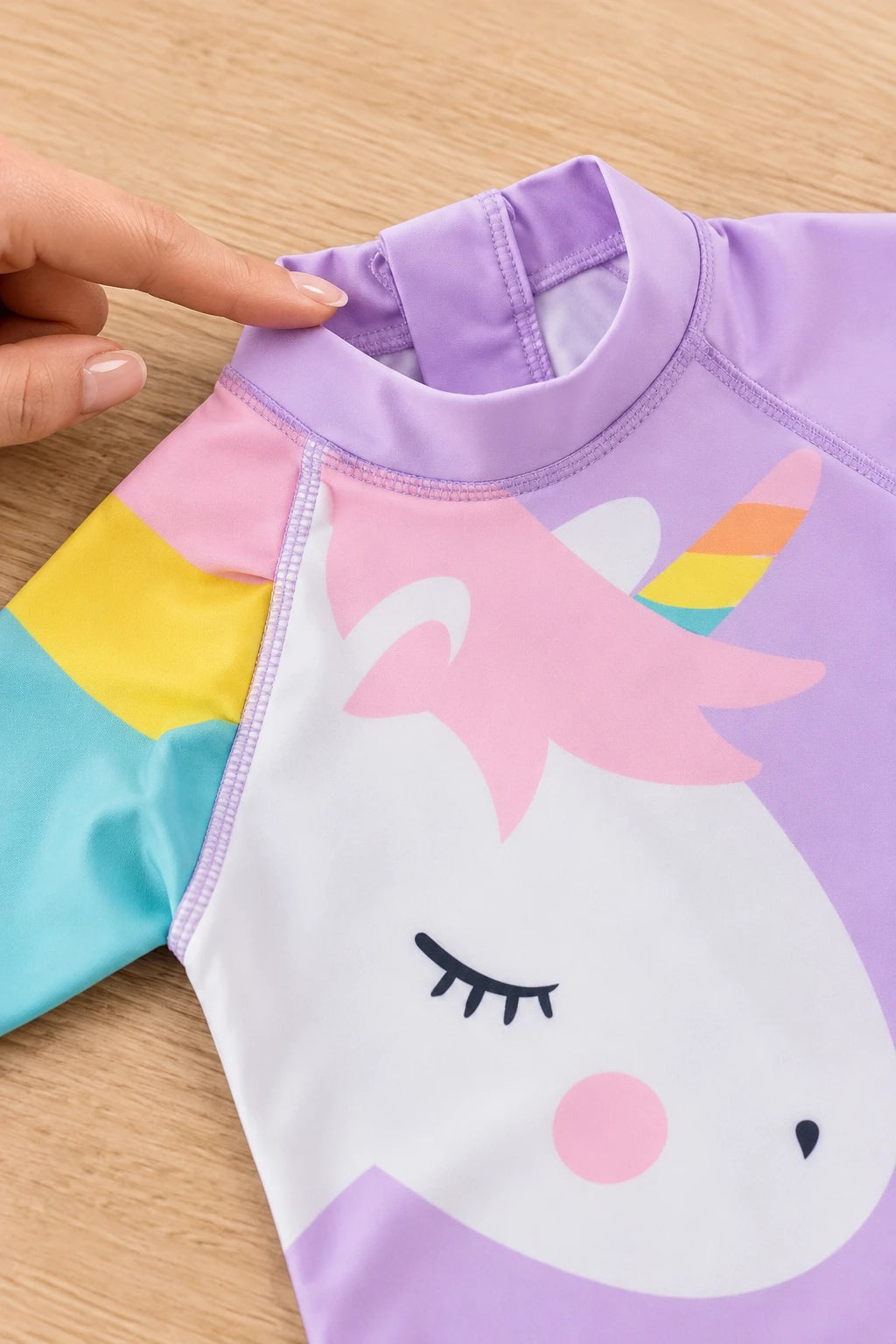 Combinaison Bebe Nageur - Licorne Violet
