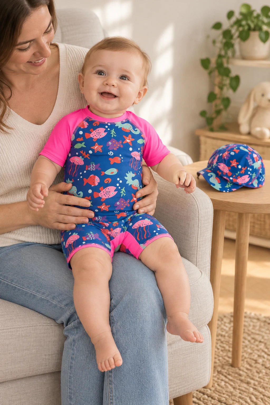 Combinaison Bebe Nageur - Poissons