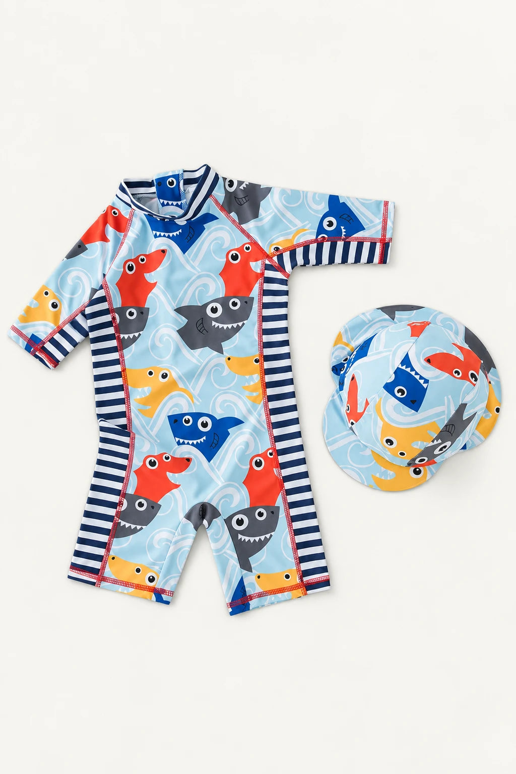 Combinaison Bebe Nageur - Requin Bleu