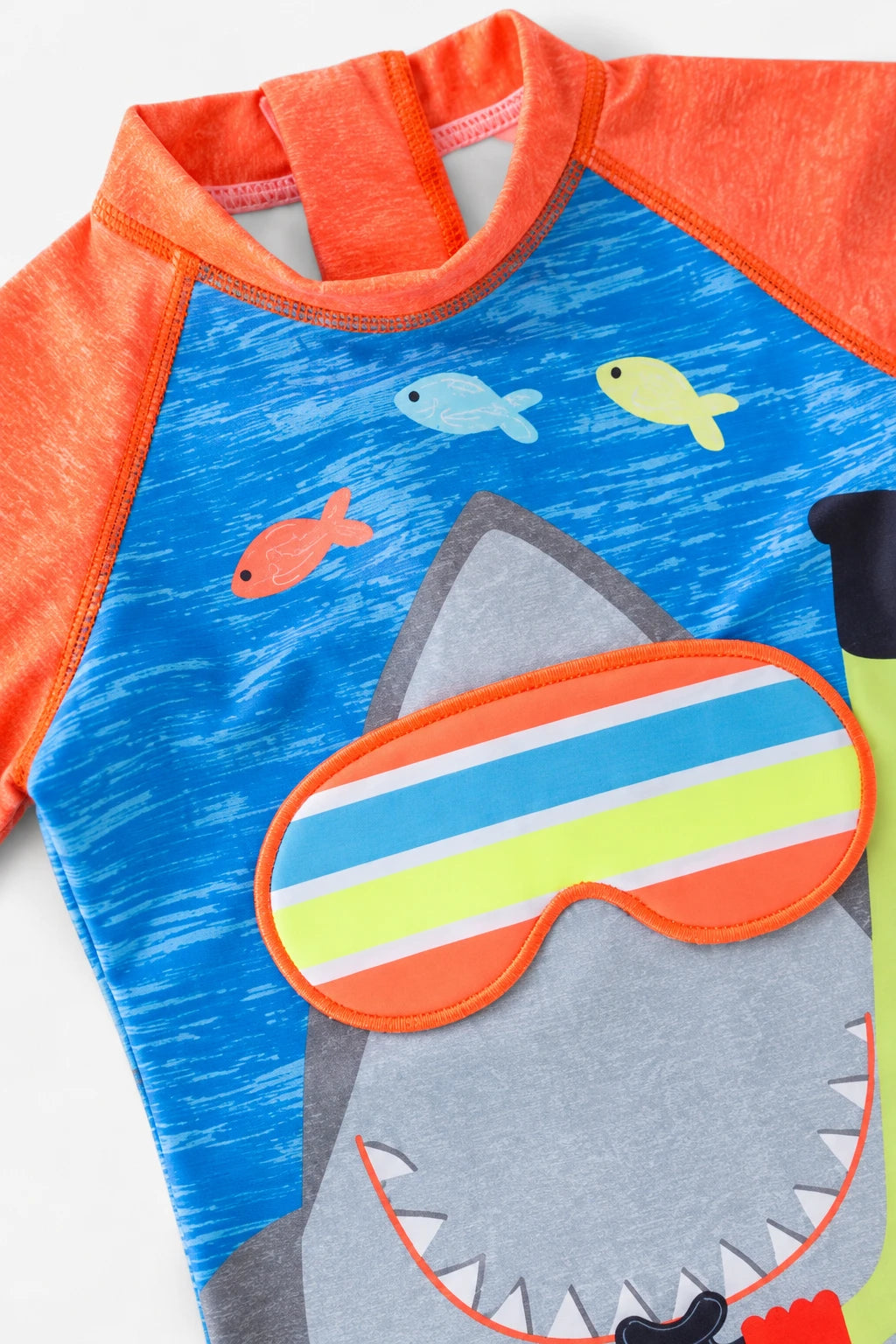 Combinaison Bebe Nageur - Requin Orange