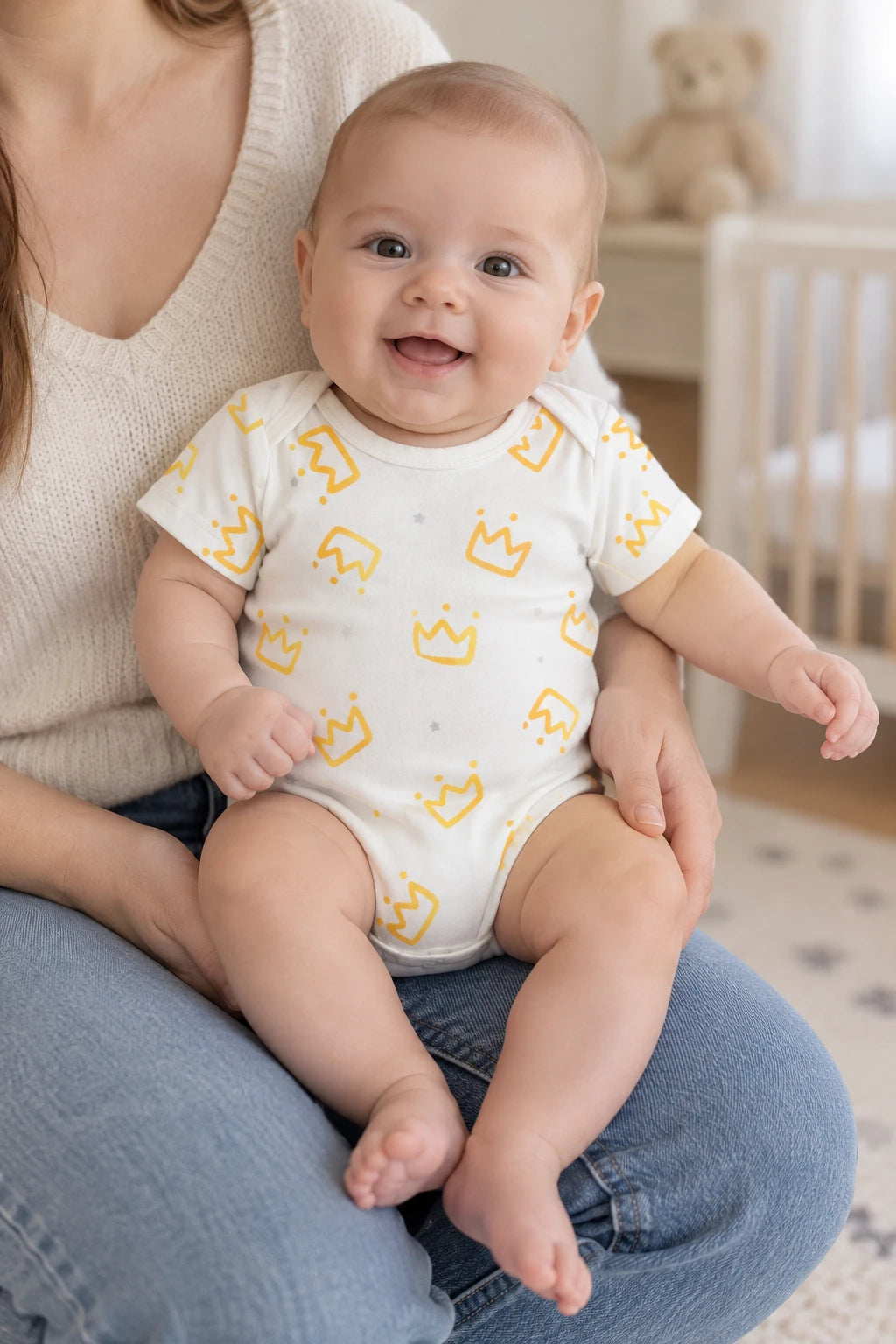 Combinaison Bebe Naissance - Couronnes