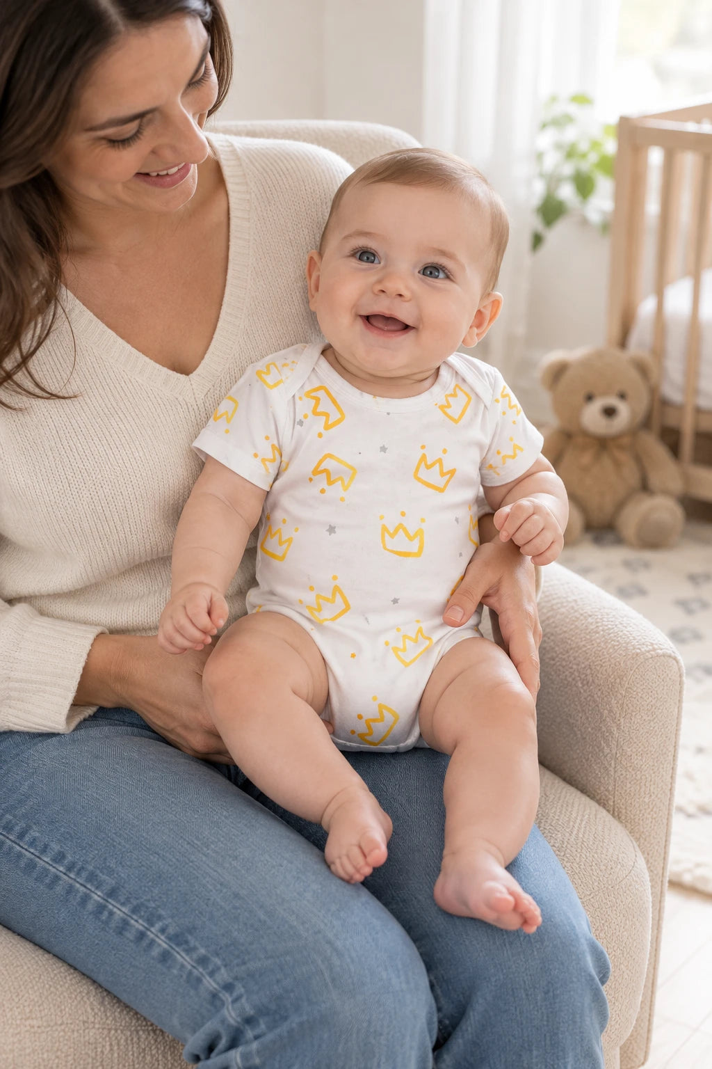 Combinaison Bebe Naissance - Couronnes