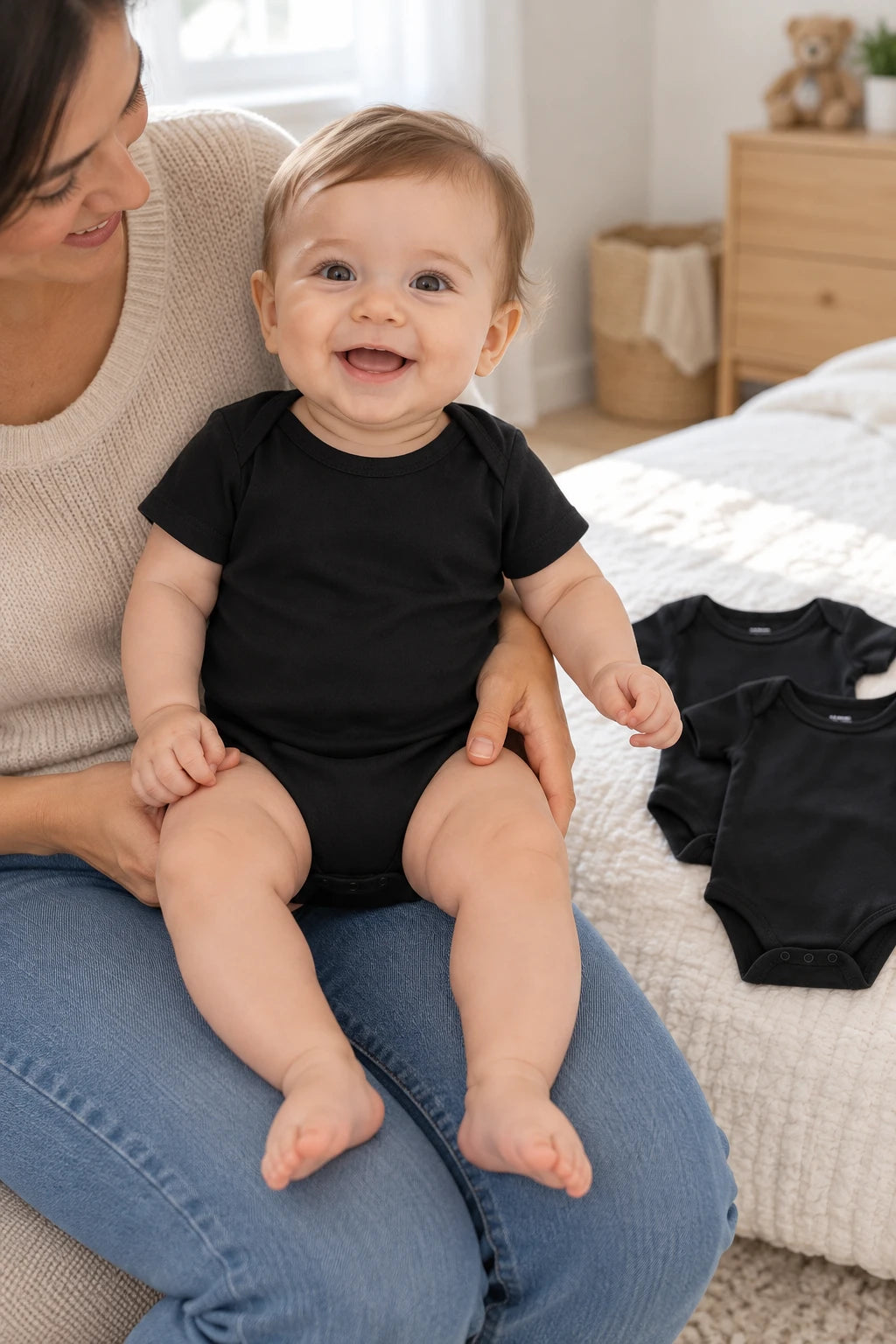 Combinaison Bebe Noir - x3