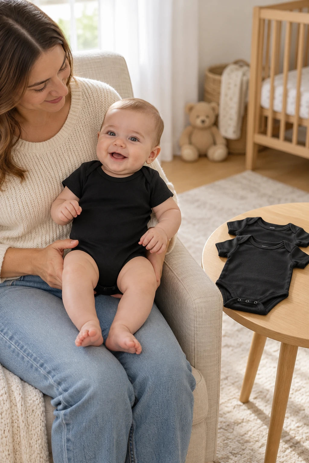Combinaison Bebe Noir - x3