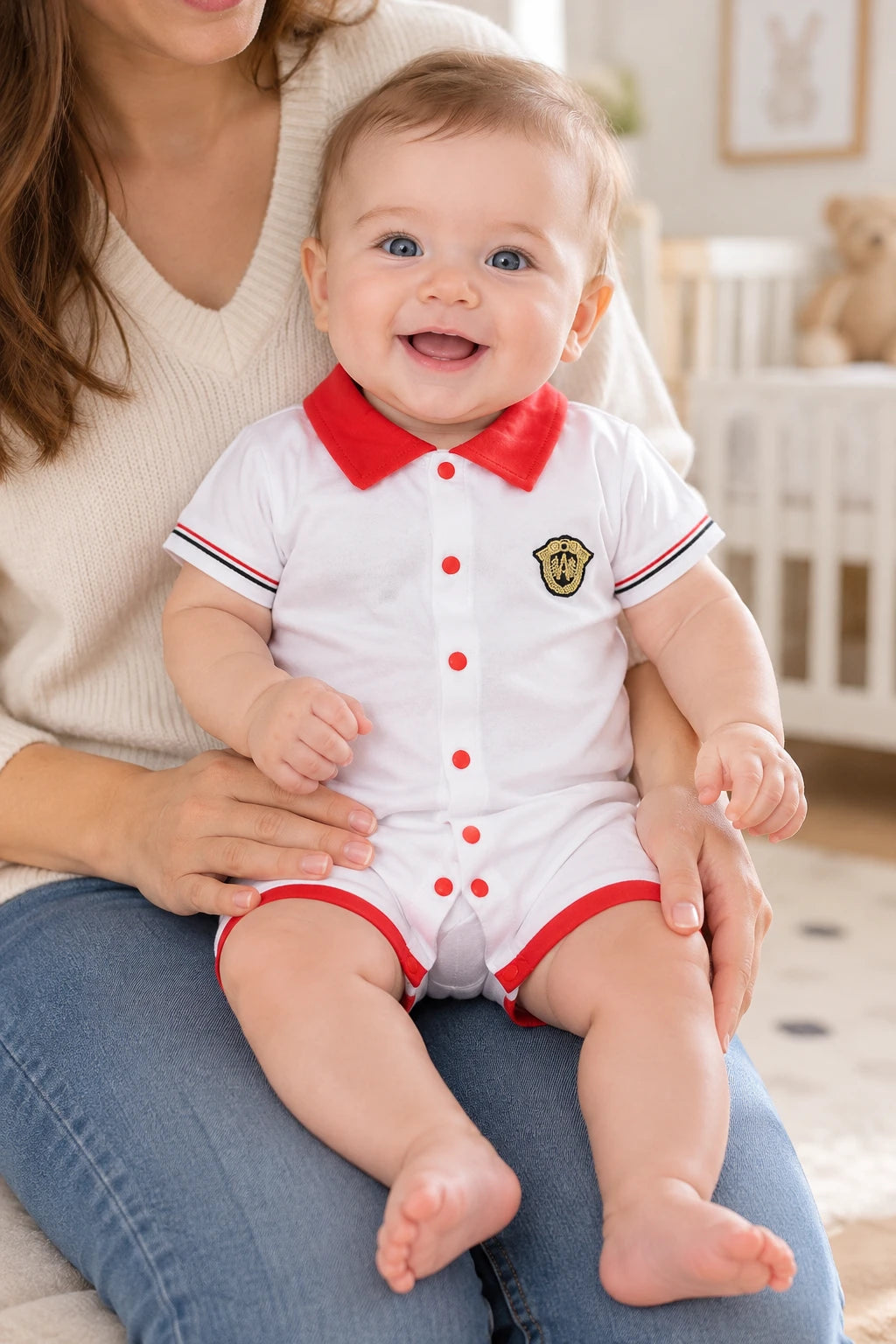 Combinaison Bebe Patron - Blanc