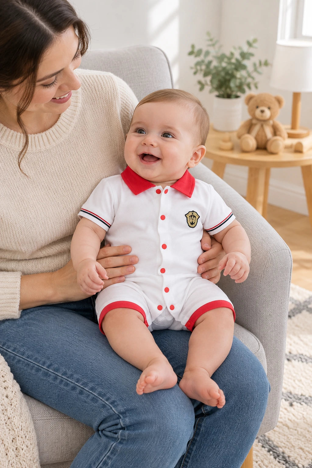 Combinaison Bebe Patron - Blanc