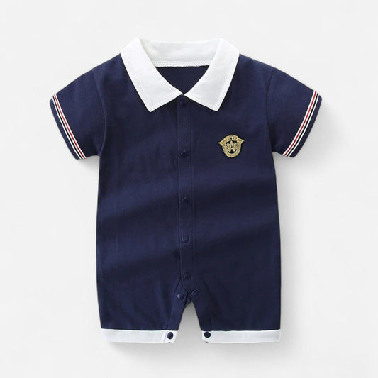 Combinaison Bebe Patron - Bleu Marine : Élégance et Confort Inégalés