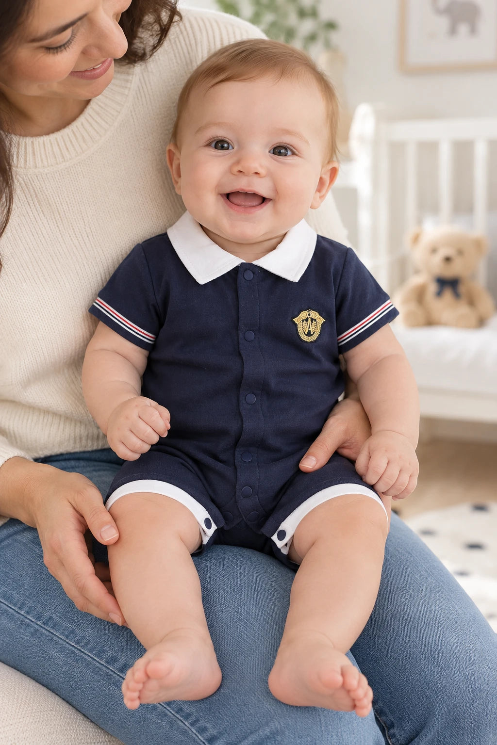 Combinaison Bebe Patron - Bleu Marine